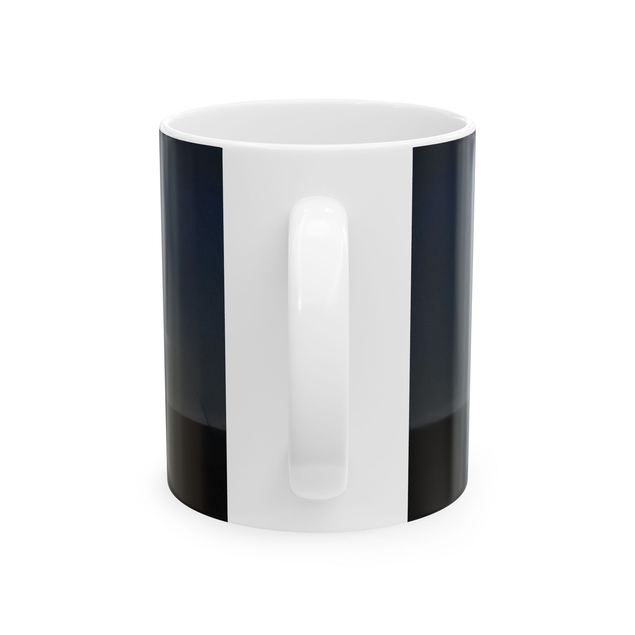 Sunrise Over Ocean Ceramic Mug — Calm Beach Coffee Cup (11oz/15oz)