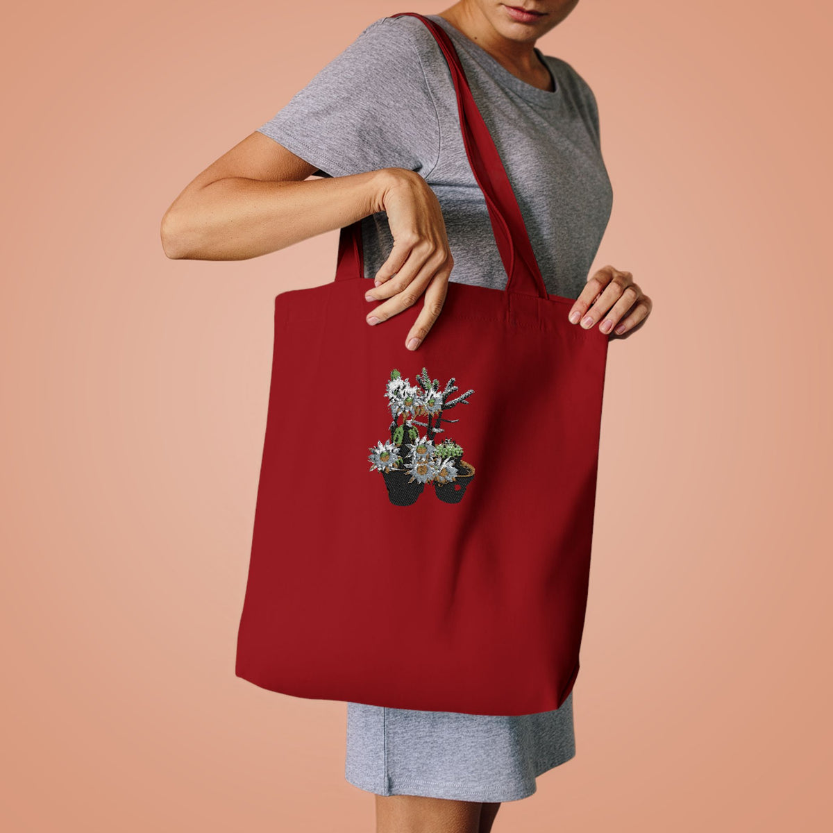 Bloomin' Cactus Cotton Tote — Gift Bag