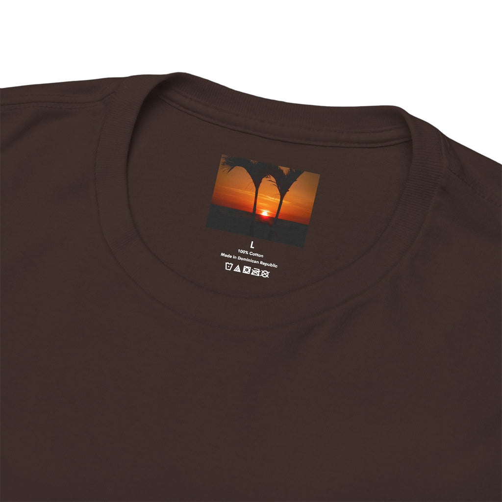 Unisex Sunset Palm Trees Swaying Heavy Cotton Tee