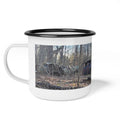 Enamel Camp Cup — Rustic Forest Junkyard Vintage Truck Photo Camper Mug