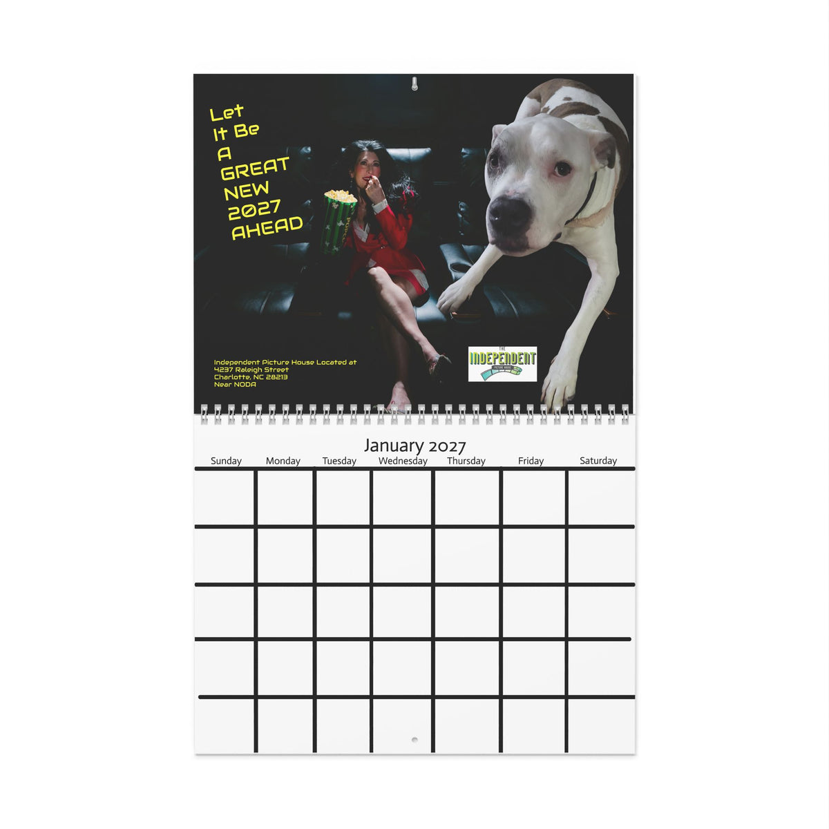 Copy of 2027 Motivational Wall Calendar — "Let It Be A GREAT NEW 2027 AHEAD"