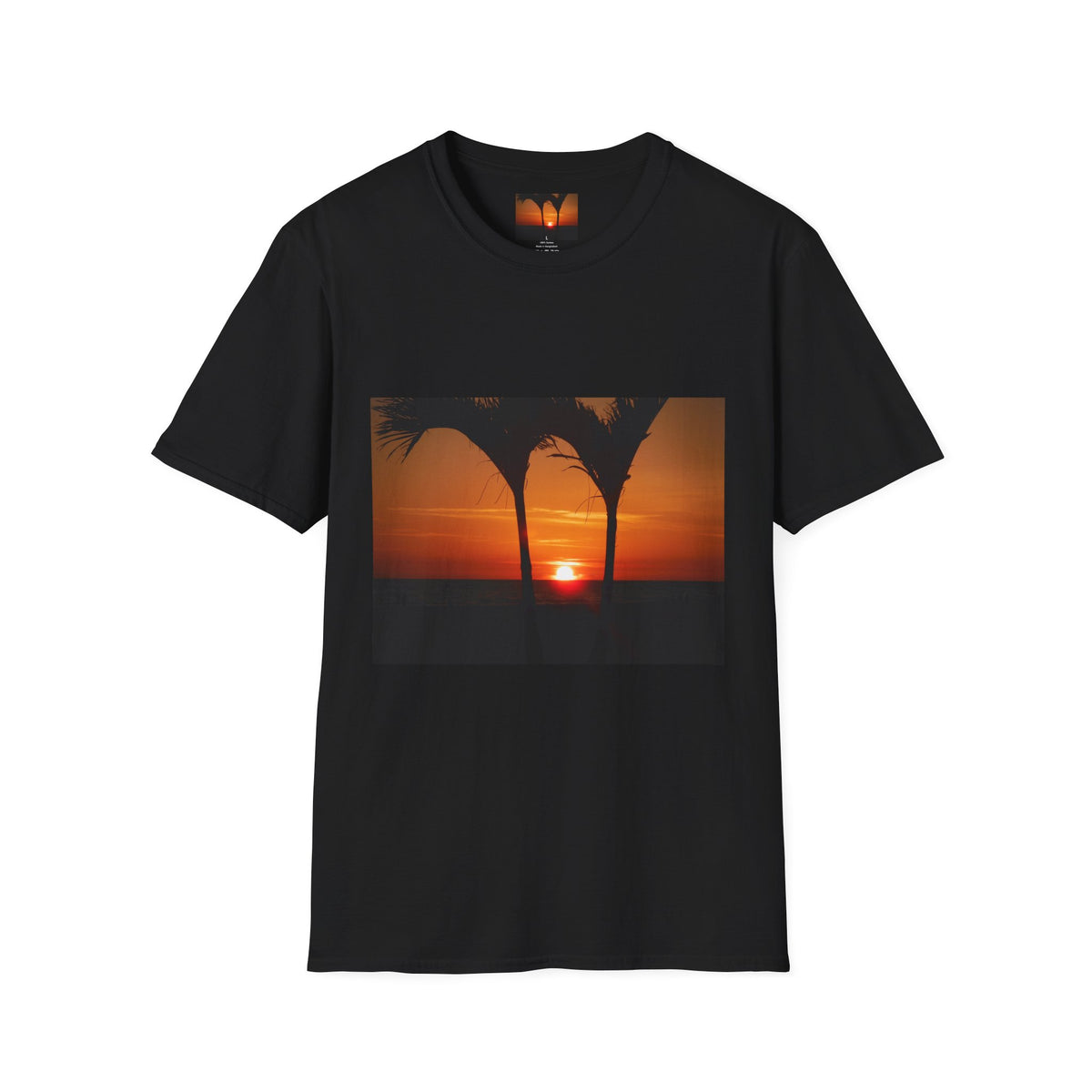 Unisex Sunset Trees Swaying  Softstyle T-Shirt