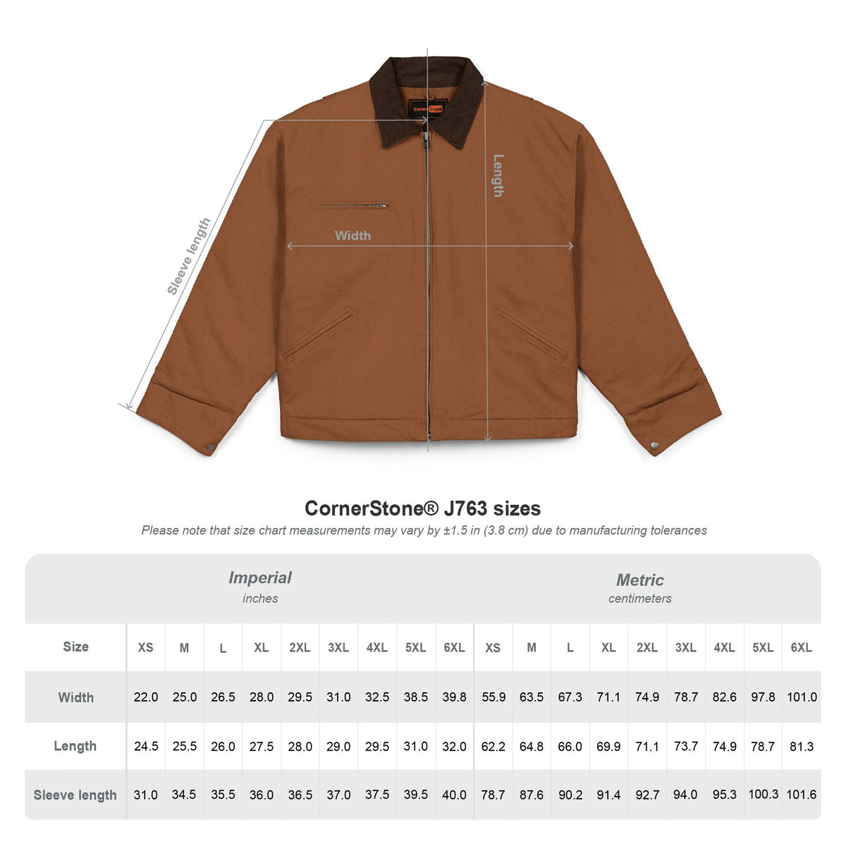 Black Work Jacket with Distressed American Rustic Landscape Patch — Heavy-Duty Duck Cloth