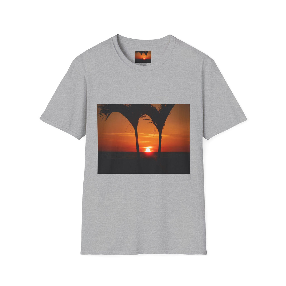 Unisex Sunset Trees Swaying  Softstyle T-Shirt